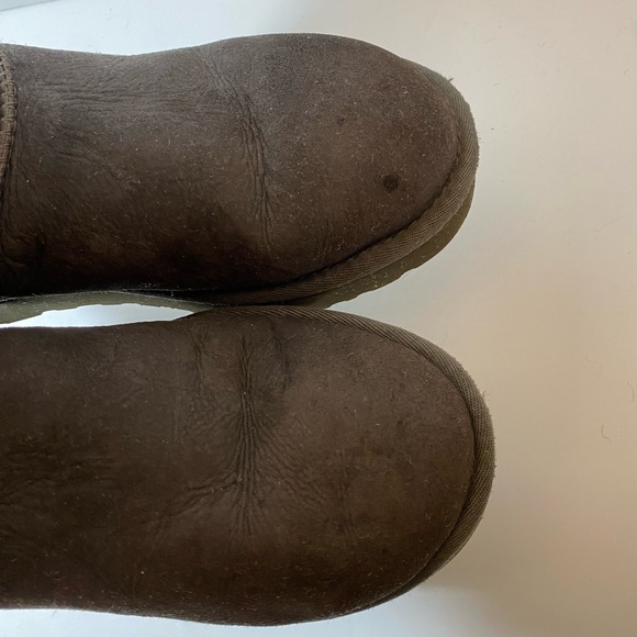 UGG PRE-OWNED WOMEN'S BAILEY BUTTON TRIPLET II GRAY BOOTS SIZE 7 - Picture 6 of 9